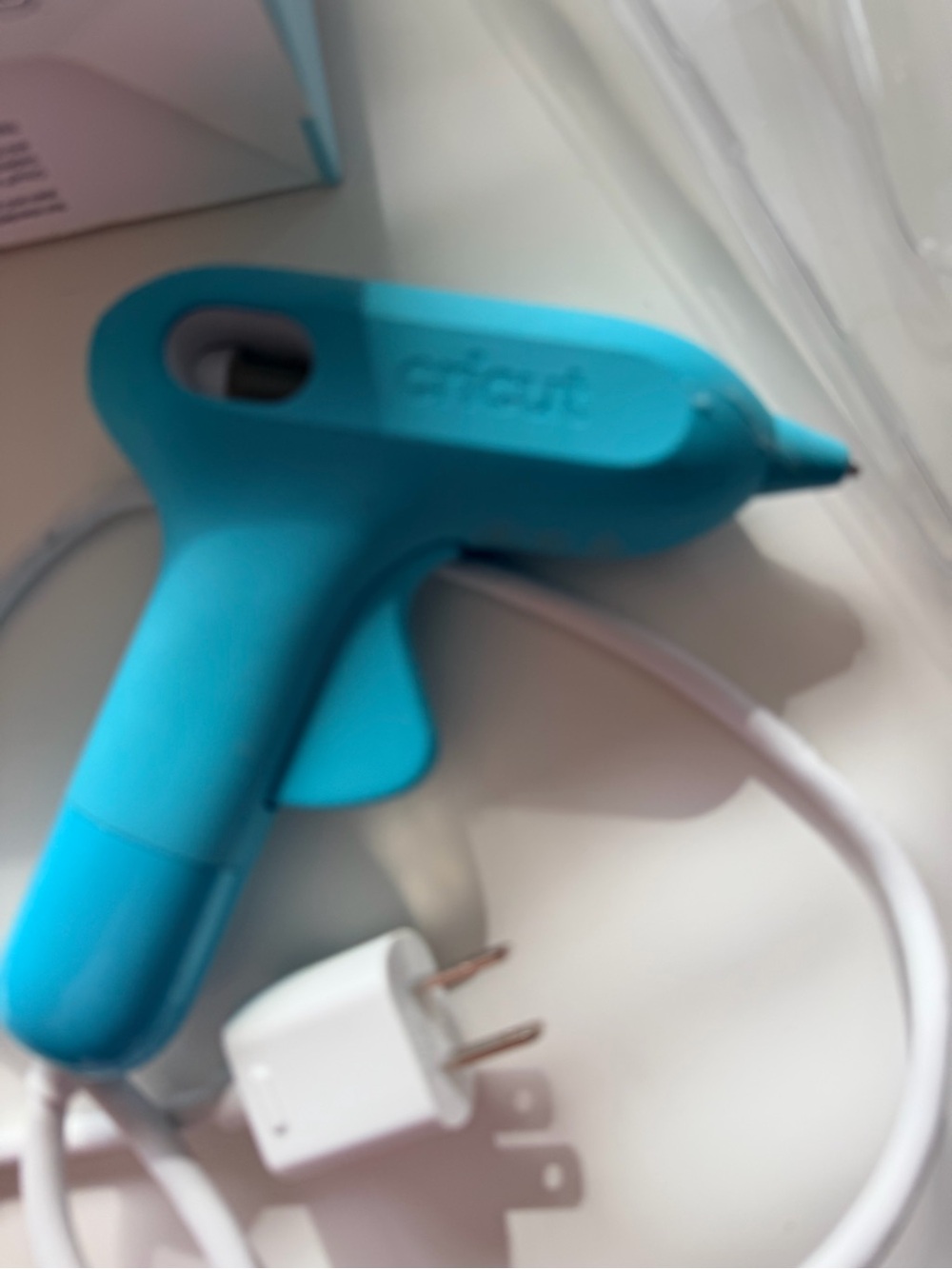 Cricut Mini Glue Gun Blue High Temp Craft Tool With Box - Picture 4 of 10